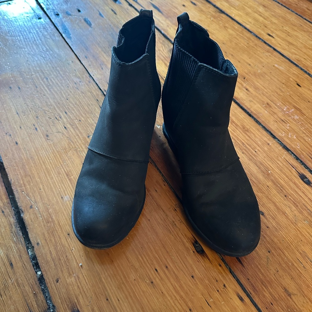 Sorel wedge Black Ankle Boots